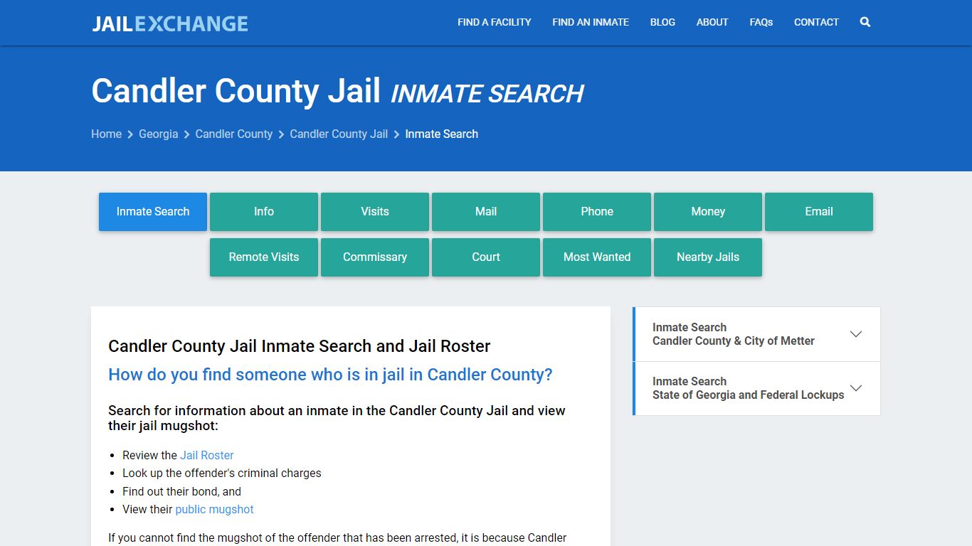 Inmate Search: Roster & Mugshots - Candler County Jail, GA